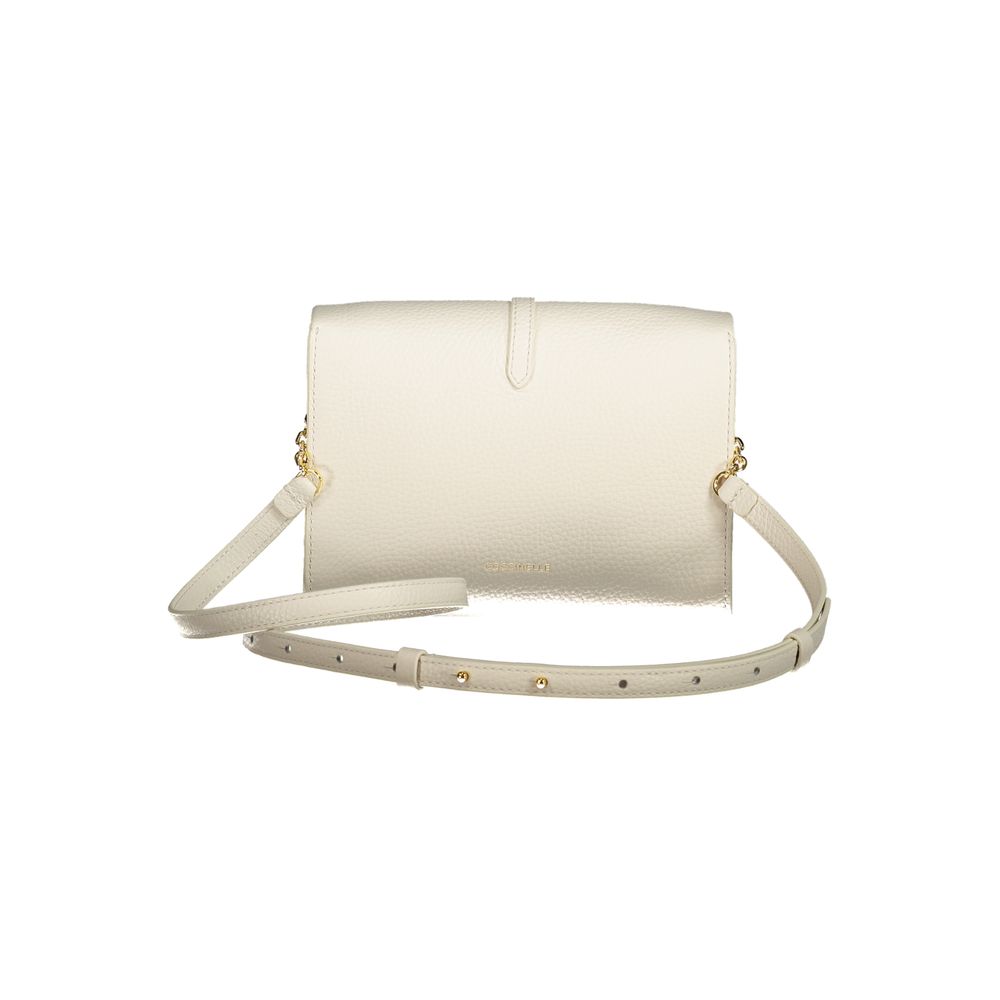 Coccinelle Weiße Lederhandtasche